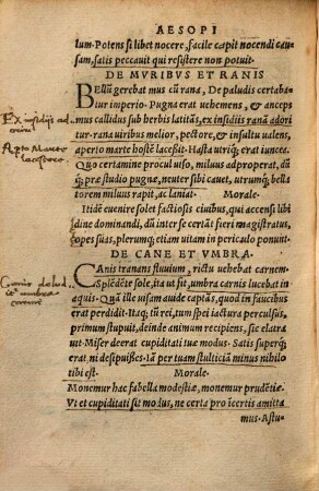 Fabularum quae hoc libro continentur interpretes atque authores sunt hi : Guilielmus Goudanus, Hadrianus Barlandus, Erasmus Roterodamus, Aulus Gellius, Laurentius Valla &c.