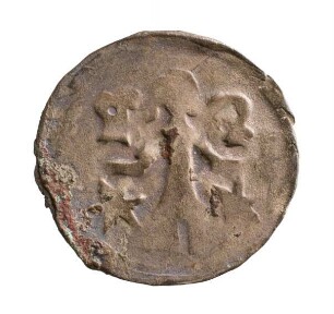 Münze, Pfennig, um 1365 (1323-1373)