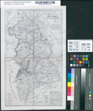 Regierungsbezirk Aachen, nördlicher Teil, topographische Karte