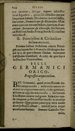 Belli Germanici Origo