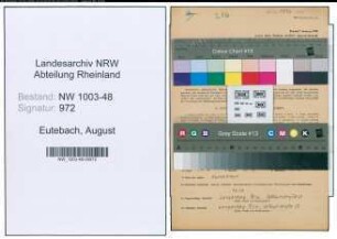 Entnazifizierung August Eutebach , geb. 10.08.1900 (Gasmeister)