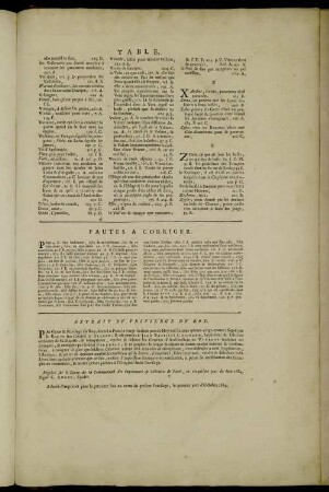 Extrait Du Privilège Du Roy