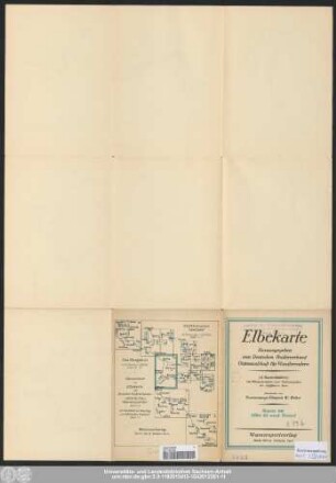 Karte 10: Binnenkarte 10 : Elbe III u. Havel : Brandenburg-Rathenow-Havelberg-Magdeburg-Tangermünde-Wittenberge