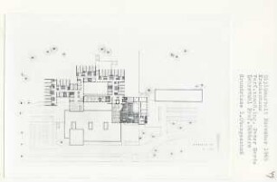 Krankenhaus (Diplomarbeit bei Kurt Dübbers): Grundriss 1. Obergeschoss 1:200