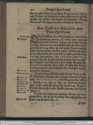 Der Reiff oder Schinlein zum Braut Ehrenkrantz
