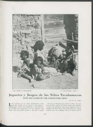 Juguetes y juegos de los niños Tarahumaras