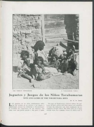 Juguetes y juegos de los niños Tarahumaras