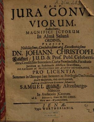 Jura Conviviorum