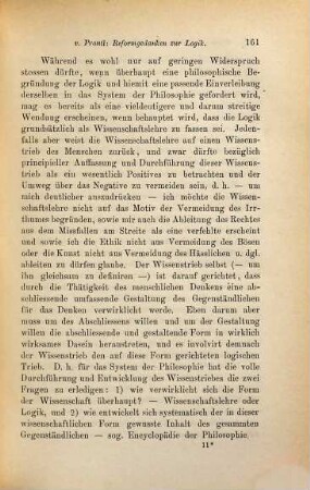 Reformgedanken zur Logik