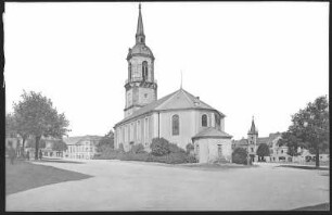 Frauenstein. Markt mit Kirche