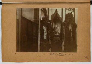 Jacobikirche, Stettin: Innenansicht Chorumgang (aus: Skizzen- und Fotoalbum 25)