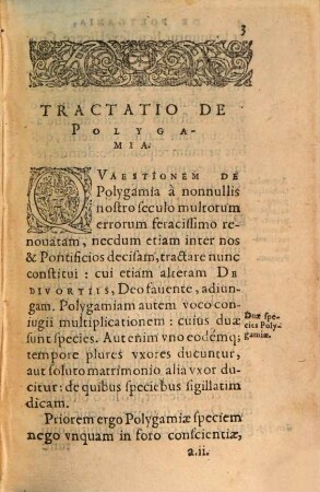 Tractatio de Polygamia