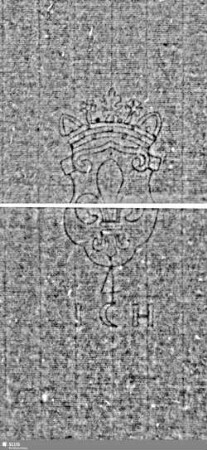 Lilienschild; Buchstaben ICH; Buchstaben KB = S.1/2+33/34