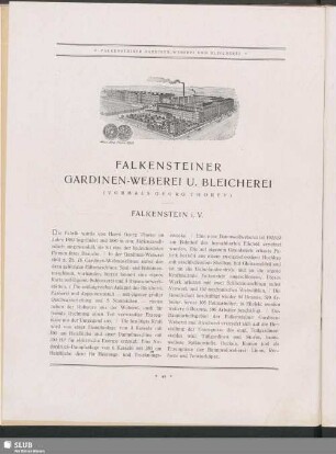 Falkensteiner Gardinen-Weberei U. Bleicherei