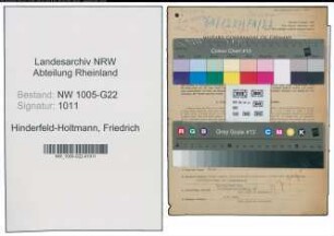 Entnazifizierung Friedrich Hinderfeld-Holtmann , geb. 27.08.1904 (Landwirt)