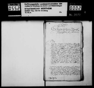 Verhandlungen des westfälischen Grafenkollegiums.
