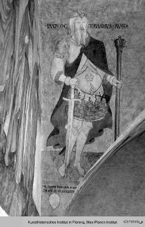 Kaiser Augustus - Dekoration der Südwand und der südlichen Gewölbezwickel
