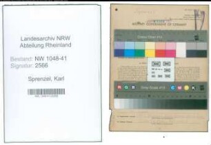Entnazifizierung Karl Sprenzel , geb. 25.08.1920 (Polizist)