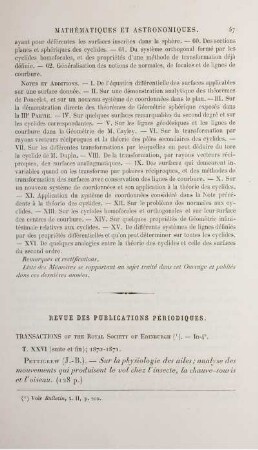 Revue des publications périodiques.