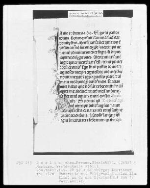 Lektionar aus Salzburg — Initialen I(n illo) und K(arissimi), Folio 162verso