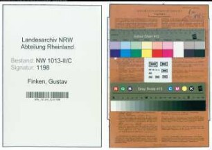 Entnazifizierung Gustav Finken , geb. 26.10.1897 (Friseurmeister)