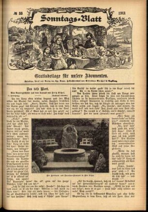 Ausgabe vom Sonntag, den 13. August 1911.