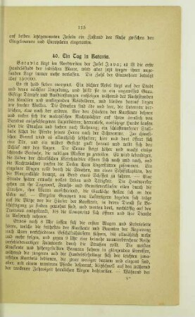 40. Ein Tag in Batavia