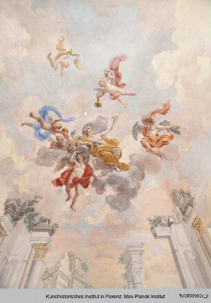 Zephyr und Flora, Quadraturmalerei