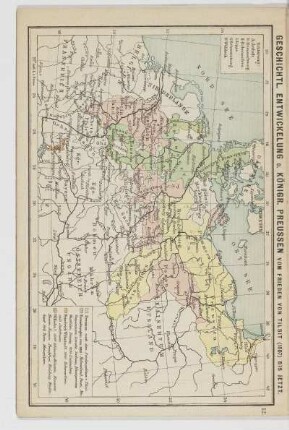 Geschichtl. Entwicklung d. Königr. Preussen vom Frieden von Tilsit (1807) bis jetzt