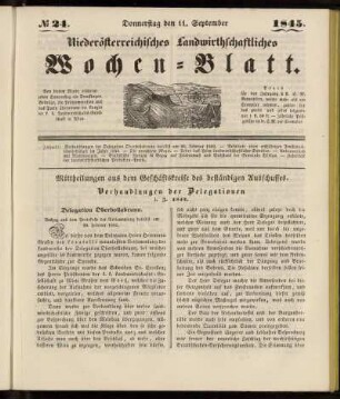 No 24. Donnerstag den 11. September 1845