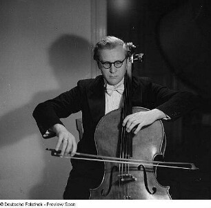 Porträt Clemens Dillner (1925-1995; 1. Konzertmeister Staatskapelle Dresden)