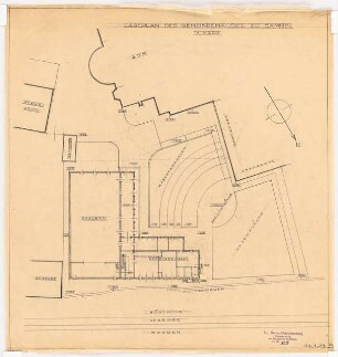 Gemeindehaus, Cammin Vorprojekt: Lageplan 1:200