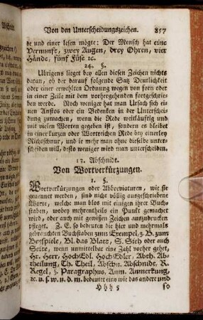 13. Abschnidt. Von Wortverkürzungen.