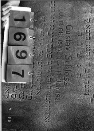 Grabstein 1697 [Hahn S. 189 Grab-Nr. 2457/58]: Grabstein 1697 (Detailaufnahme 2) [Hahn S. 189 Grab-Nr. 2457/58]