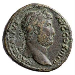 Münze, Sesterz, 134 - 138 n. Chr.