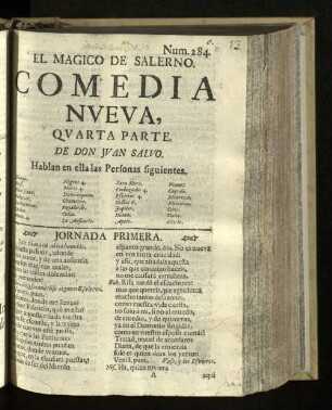 Pt. 4: El Magico De Salerno : Comedia Nveva
