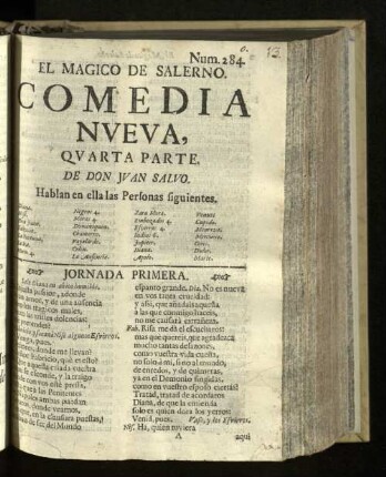 Pt. 4: El Magico De Salerno : Comedia Nveva