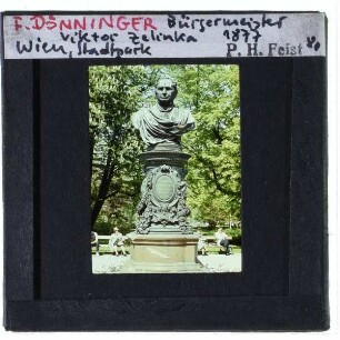 Wien, Pönninger, Denkmal für Andreas Zelinka