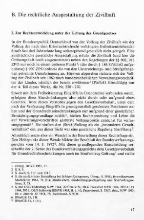 17-19, I. Zur Rechtsentwicklung unter der Geltung des Grundgesetzes