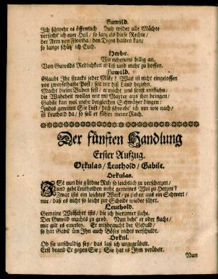 Der fünften Handlung