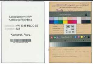 Entnazifizierung Franz Kochanek , geb. 03.10.1888 (Wiegemeister)