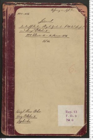 Journal der diensthabenden Flügel-Adjutanten Kaiser Wilhelms II.