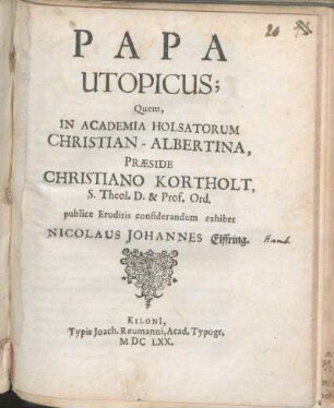Papa Utopicus