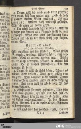 Sterb-Lieder.
