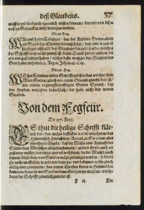 Von dem Fegfeür.