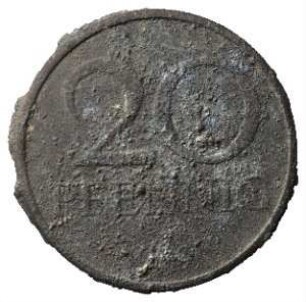 Fundmünze, 20 Pfennig, 1969