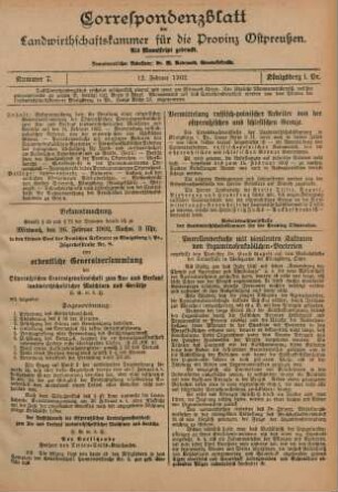 Nummer 7. 12. Februar 1902.