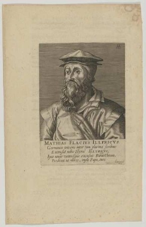 Bildnis des Mathias Flacivs Illyricus