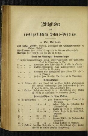 Mitglieder des evangelischen Schul-Vereins