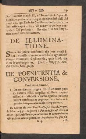 De Poenitentia & Conversione